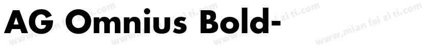AG Omnius Bold字体转换